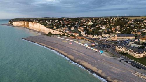 Vue aérienne de Criel plage